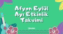 Eylül Ayı Afyon Etkinlik Takvimi