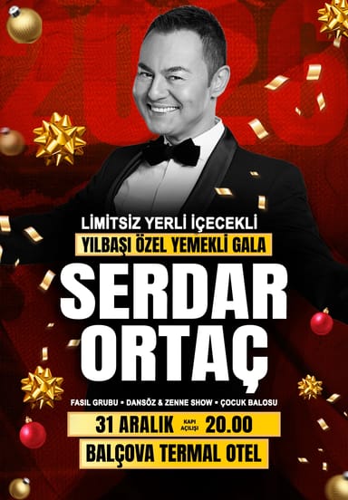 Serdar Ortaç Yılbaşı Özel Yemekli Gala Konseri etkinlikgörseli