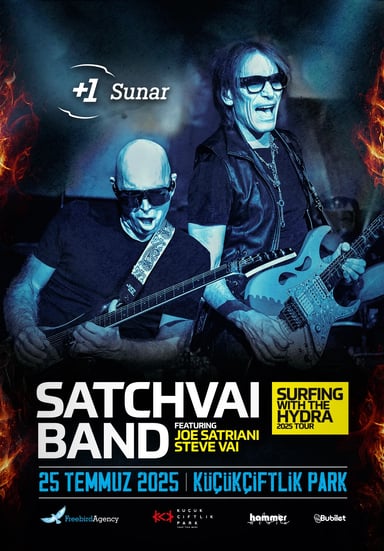 +1 Sunar: SatchVai Band (Joe Satriani & Steve Vai) etkinlikgörseli