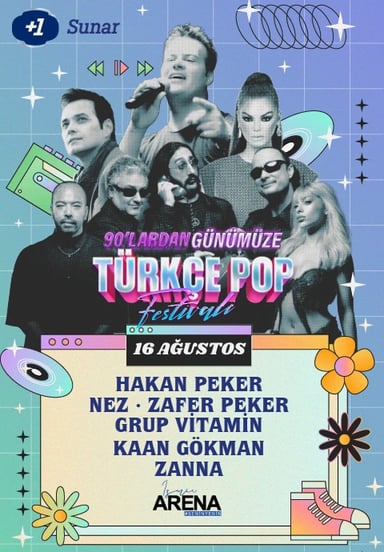 90'lardan Günümüze Türkçe Pop Festivali etkinlikgörseli