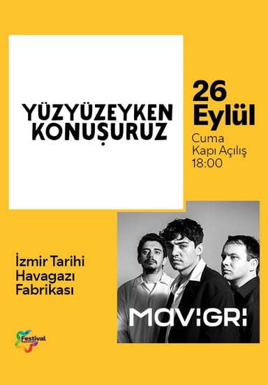 Yüzyüzeyken Konuşuruz - Mavi Gri Konseri etkinlikgörseli