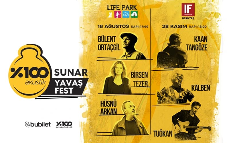 %100 Akustik Sunar: Yavaş Fest / Kaan Tangöze & Kalben & Tuğkan