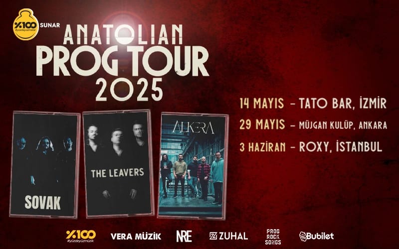 %100 Metal Sunar: Anatolian Prog Tour | Sovak, The Leavers, Alkera