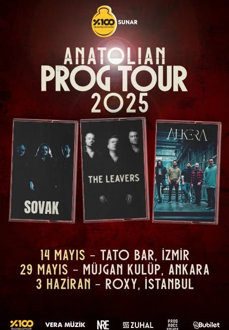 %100 Metal Sunar: Anatolian Prog Tour | Sovak, The Leavers, Alkera