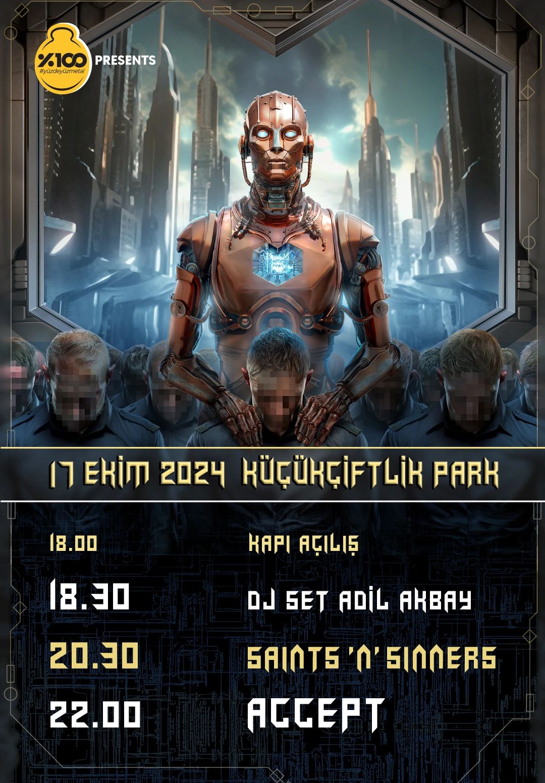 %100 Metal Sunar: Accept