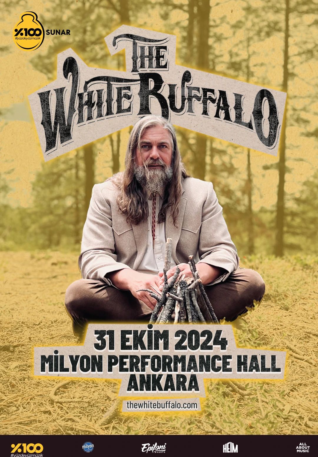 %100 Müzik Sunar: The White Buffalo - Ankara
