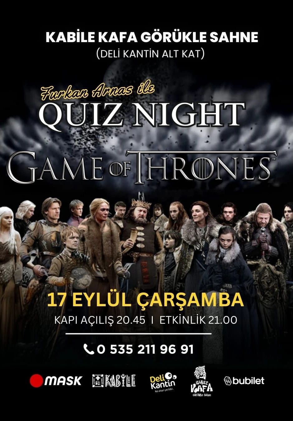 Game Of Thrones Quiz Night