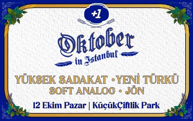 +1 Sunar: Oktober in İstanbul - Pazar