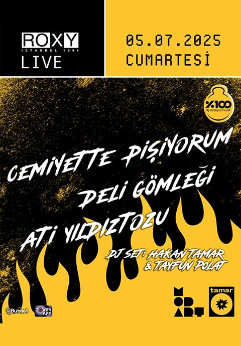 %100 Müzik Sunar: Radyo Modart Konserleri Cemiyette Pişiyorum, Deli Gömleği, Ati Yıldıztozu