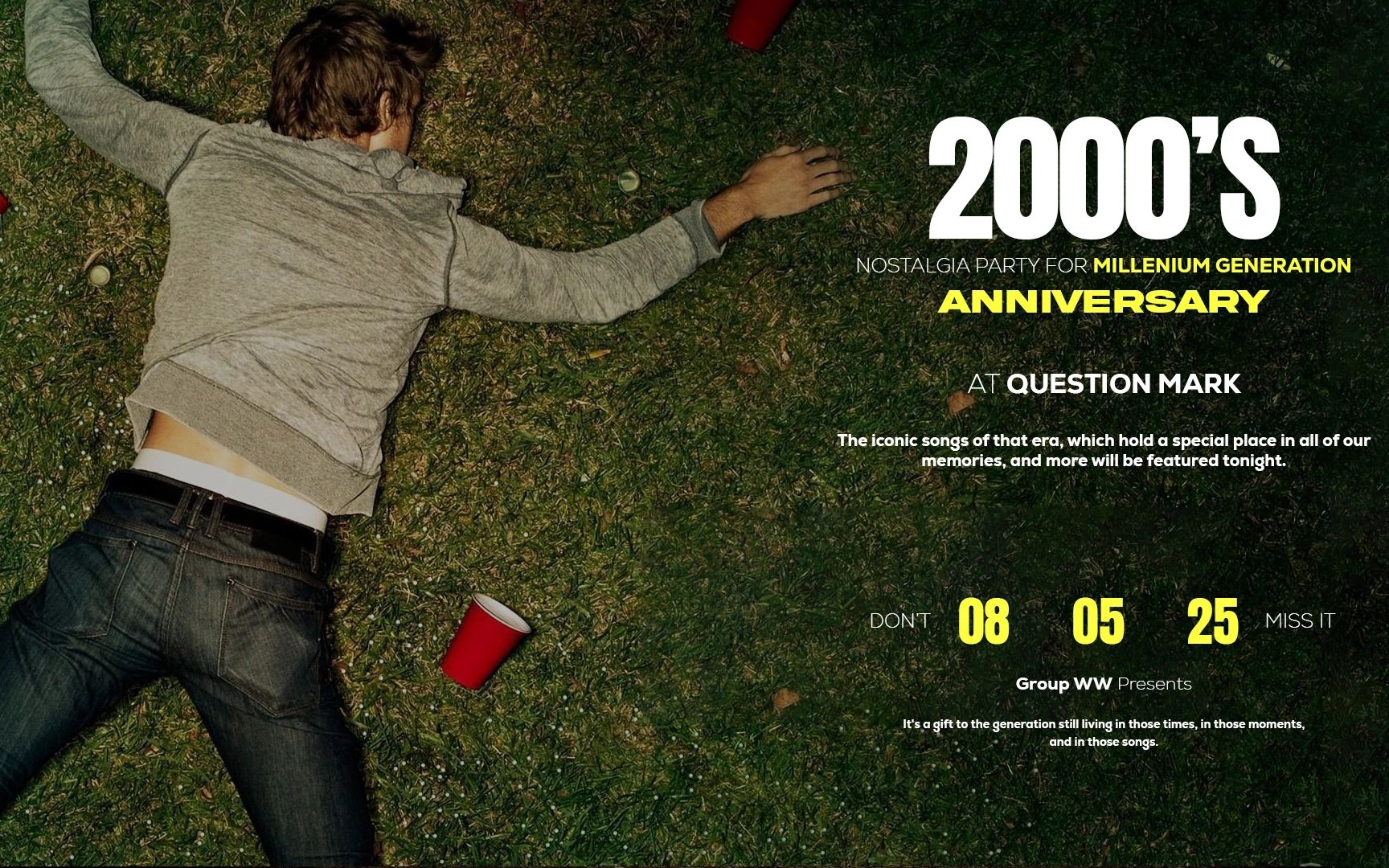 2000'S PARTY ANNIVERSARY | QUESTION MARK