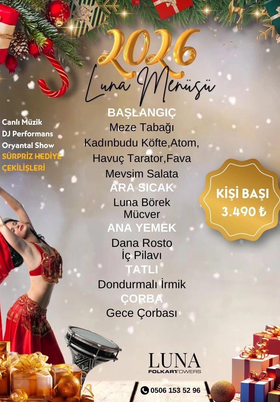 2026 Luna Yılbaşı Partisi | Canlı Müzik & Oryantal Show