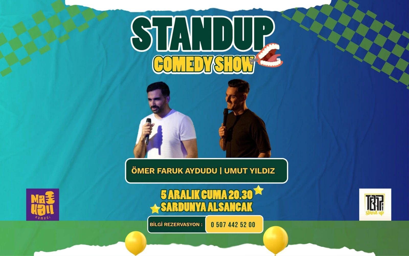 2'si 1 Arada Stand UP Gecesi İzmir poster