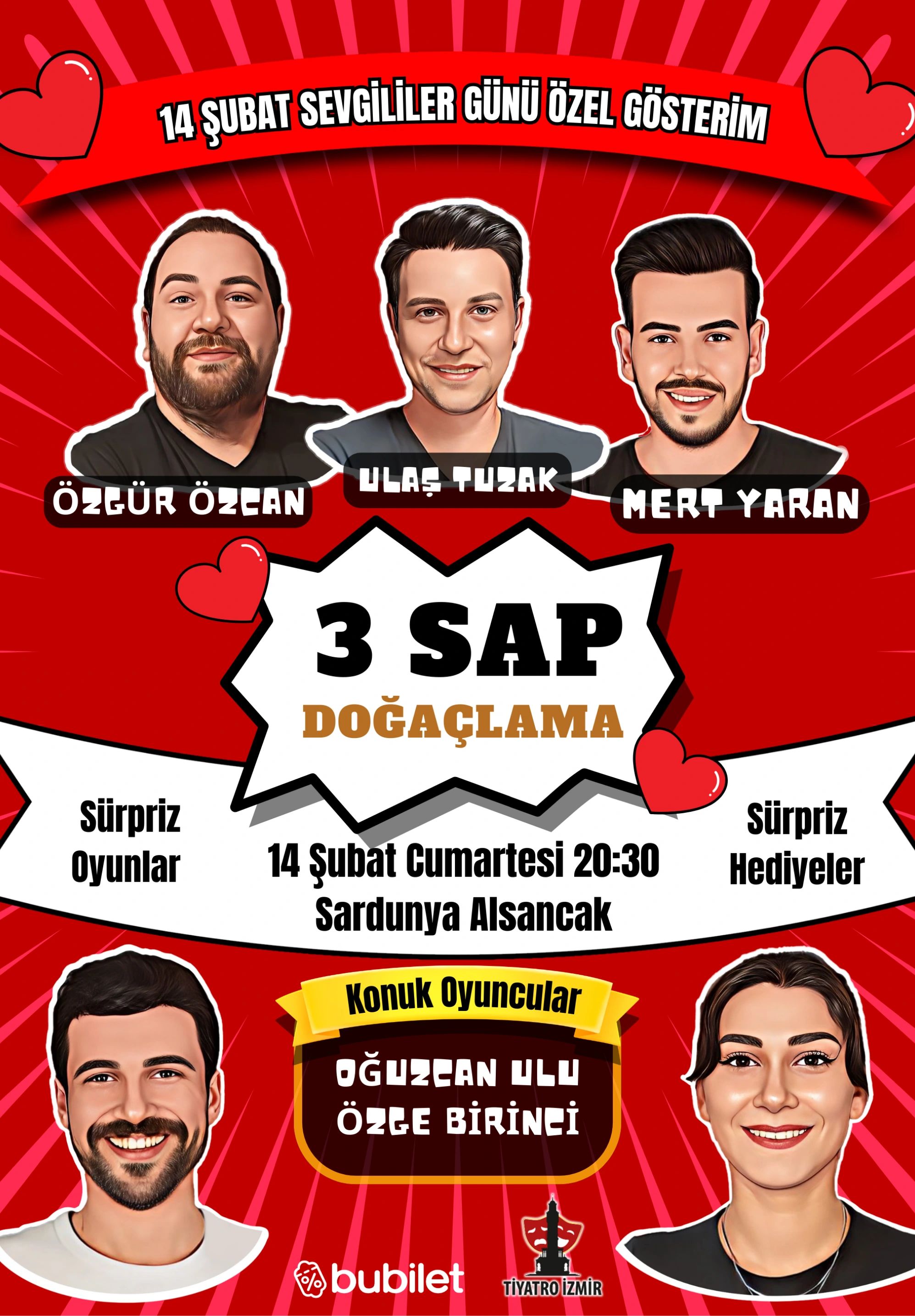 3 Sap Doğaçlama - Sevgililer Günü Özel
