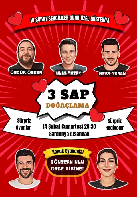 3 Sap Doğaçlama - Sevgililer Günü Özel