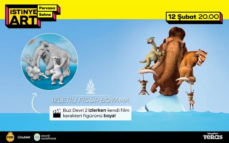 İzletili 3D Figür Boyama (Buz Devri)