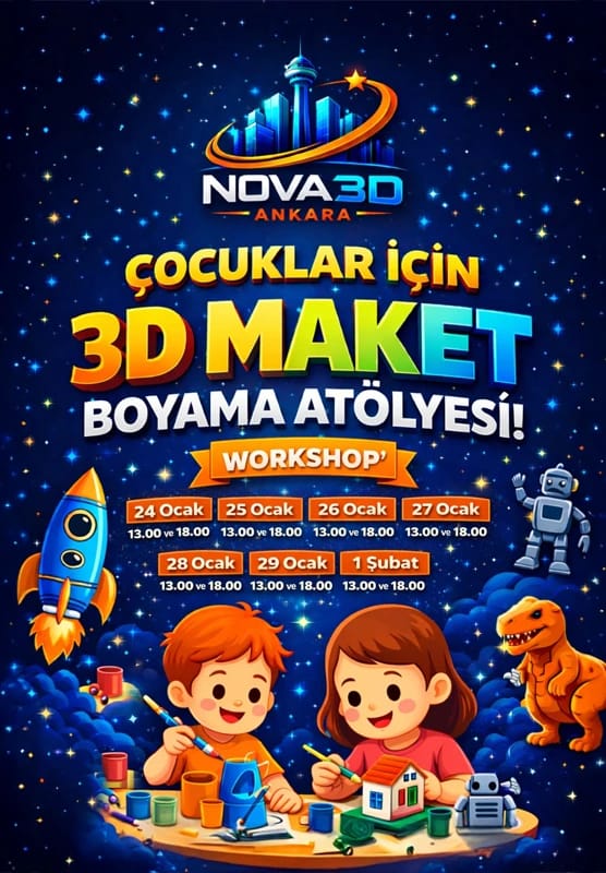 3D Maket Boyama Atölyesi