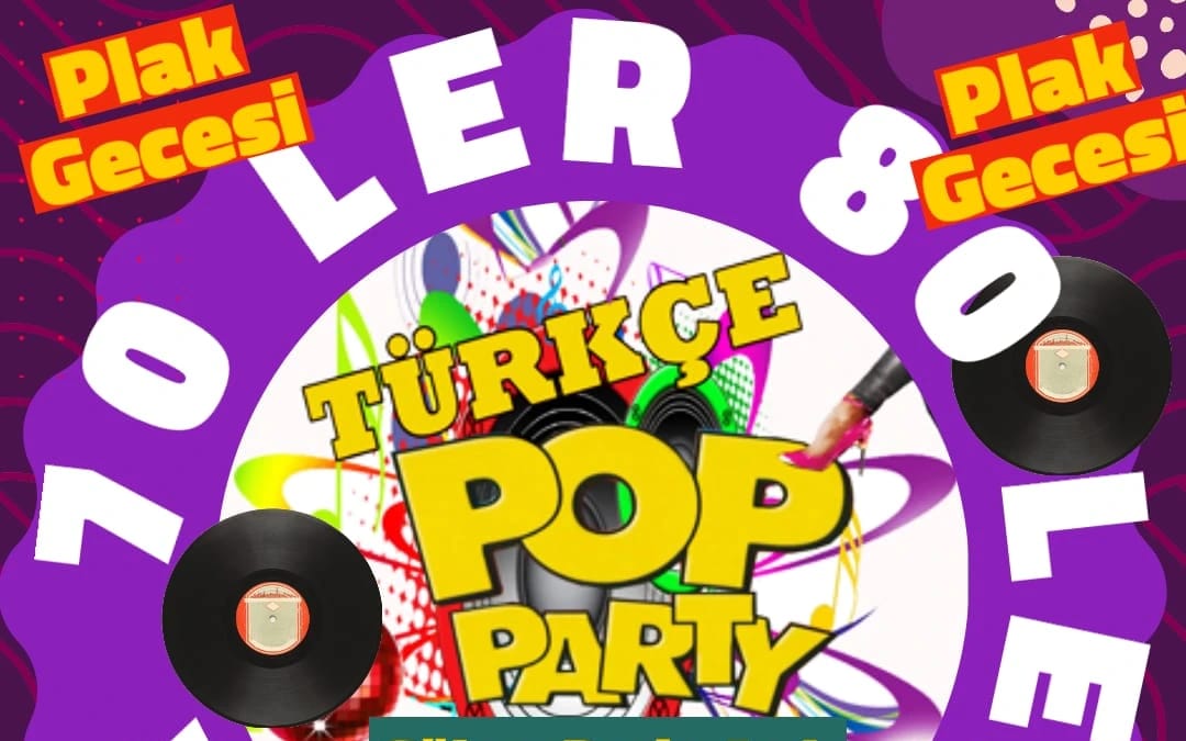 60'lar 70'ler 80'ler Plak Gecesi