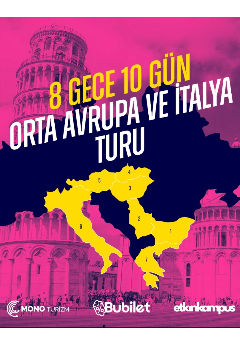 8 Gece 10 Gün Orta Avrupa ve İtalya Turu - İndirim Kuponu