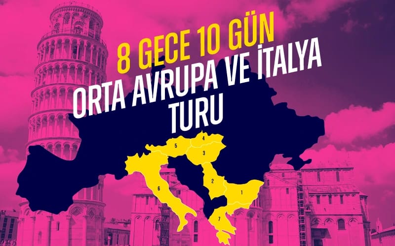 8 Gece 10 Gün Orta Avrupa ve İtalya Turu - İndirim Kuponu