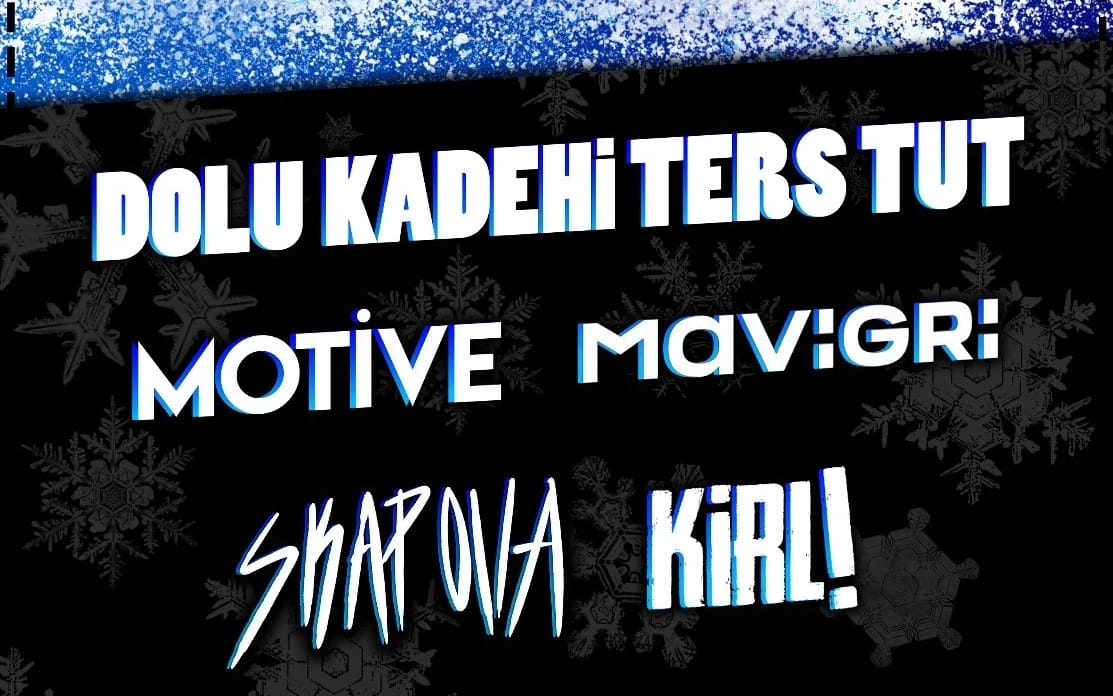 Ankara Şenlik - Dolu Kadehi Ters Tut - Motive - Mavi Gri - Skapova