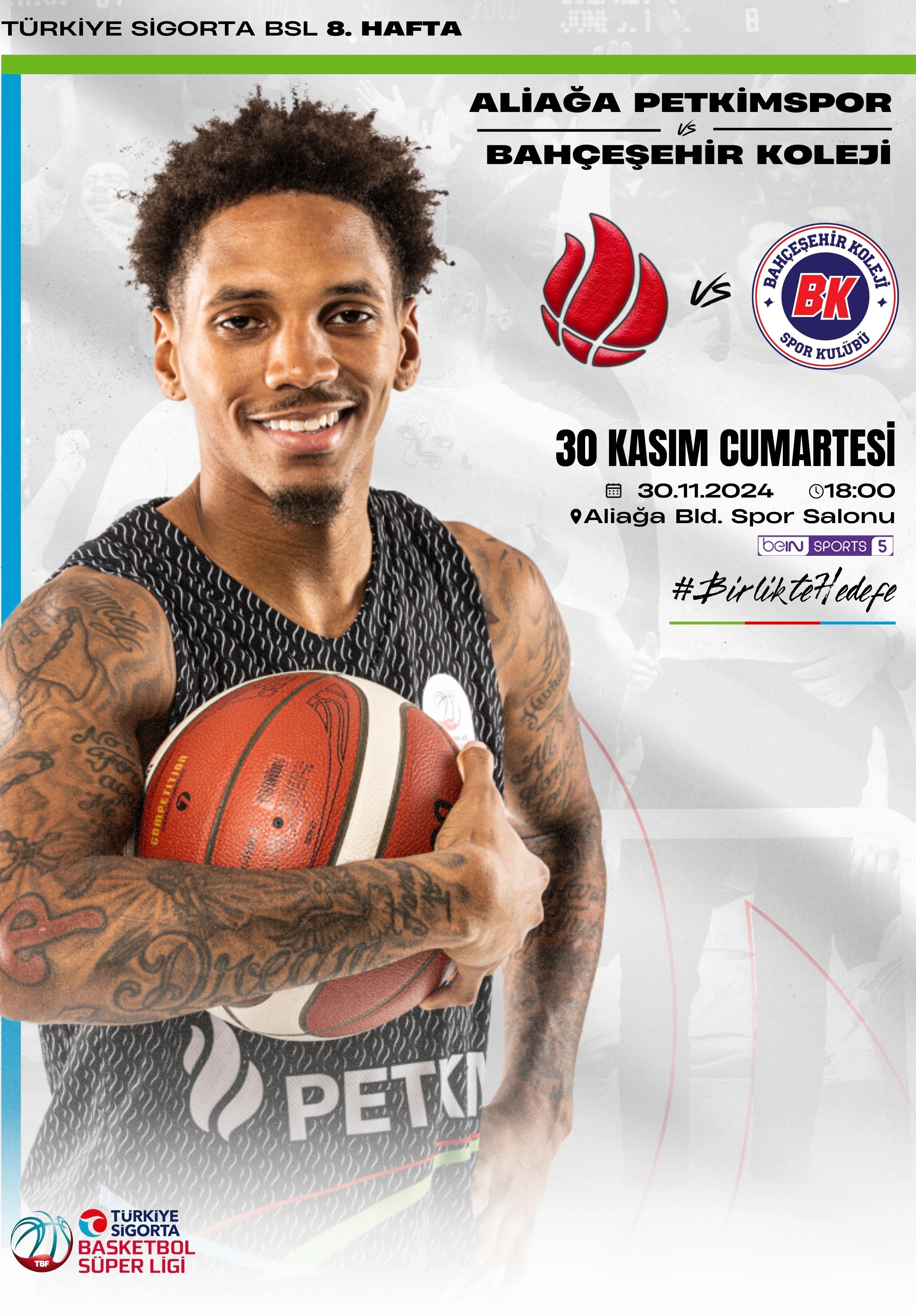 Aliağa Petkimspor - Bahçeşehir Koleji Müsabakası