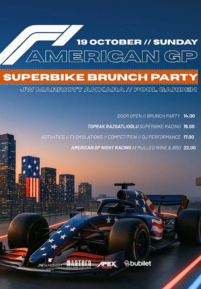 American Gp F1 Watch Party @Jw Marriott Ankara