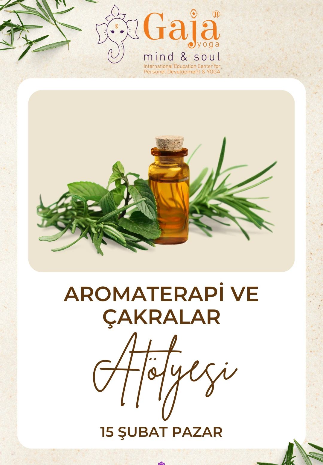 Aromaterapi ve Çakralar Atölyesi