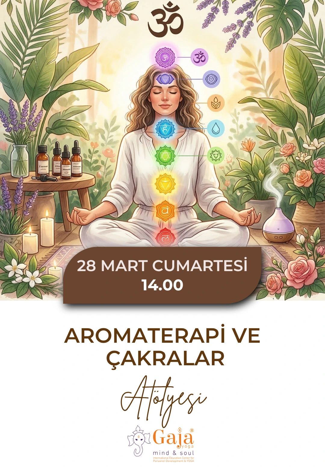 Aromaterapi ve Çakralar Atölyesi: Kokuların Şifalı Dünyasına Yolculuk