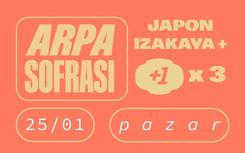 Arpa Sofrası: Japon Izakaya Gecesi