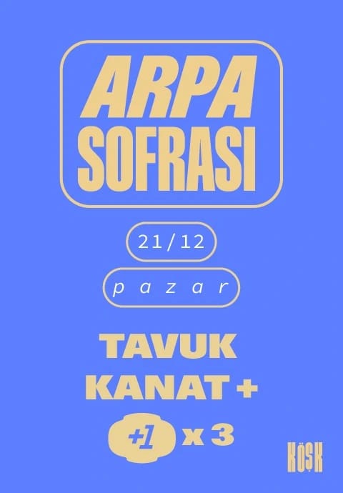 Arpa Sofrası: Tavuk Kanat