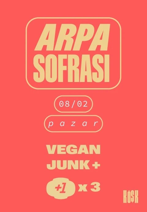 Arpa Sofrası: Vegan Junk