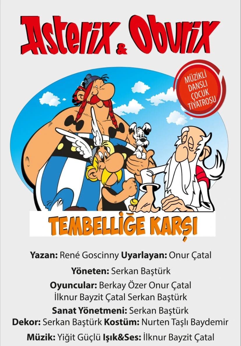 Asterix ve Oburix Tembelliğe Karşı Çocuk Oyunu