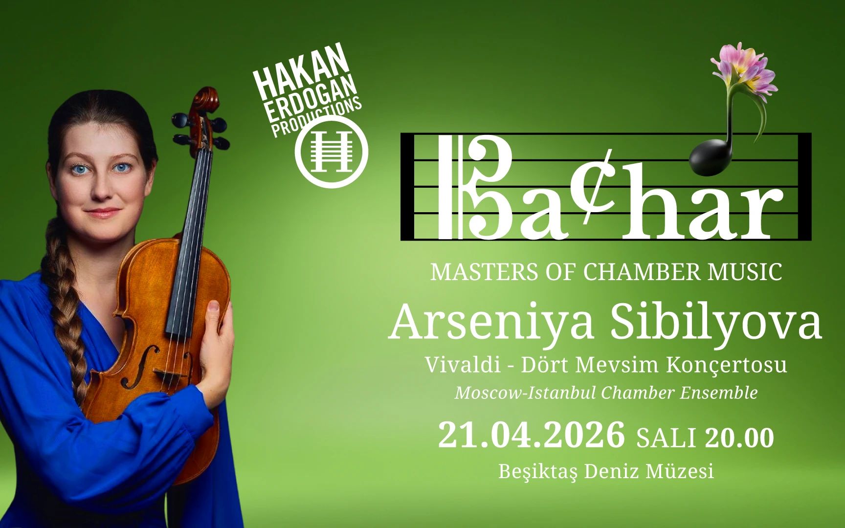 Bachar - Arseniya Sibilyova (Keman) - Moscow-Istanbul Chamber Ensemble Vivaldi Dört Mevsim Konçertosu