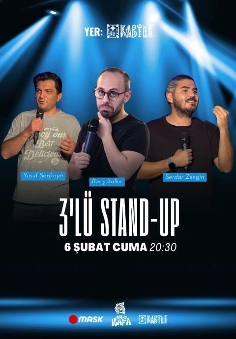 Barış Balkır-Serdar Sezgin-Yusuf Sarıkaya 3'lü Stand-Up Gecesi
