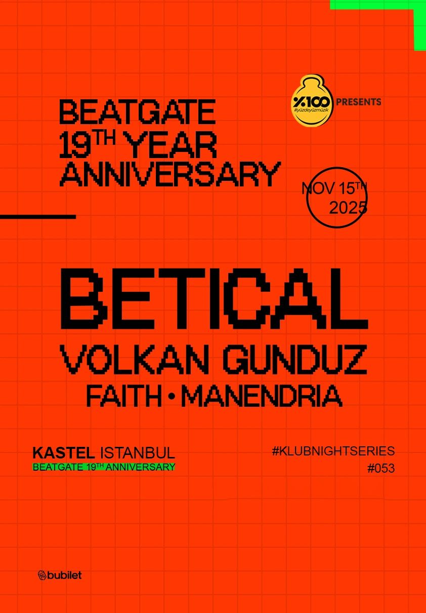 BEATGATE 19TH YEAR ANNIVERSARY SHOWCASE #KLUBNIGHTSERIES007: BETICAL