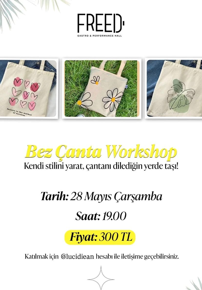 Bez Çanta Boyama Workshop 