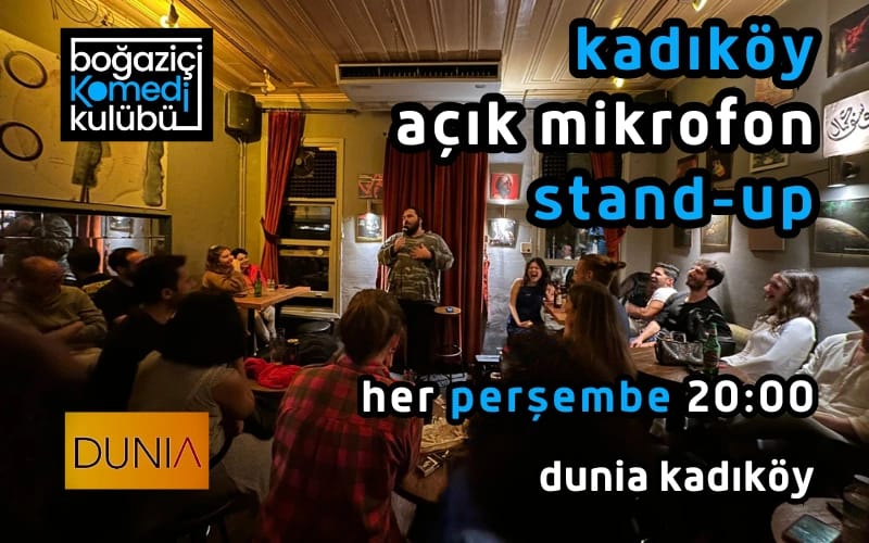 Boğaziçi Komedi Kulübü - Kadıköy Açık Mikrofon Stand-up poster