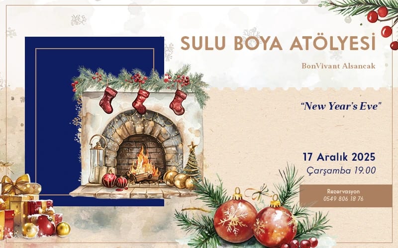 BonVivant Suluboya Atölyesi: New Year’s Eve poster
