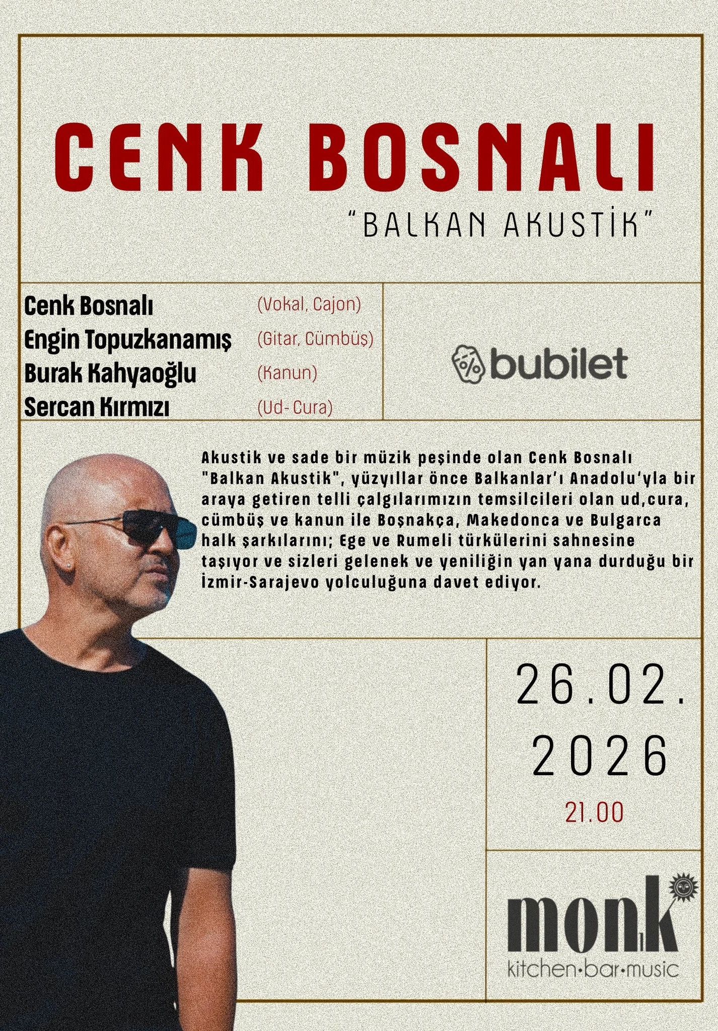 Cenk Bosnalı Balkan Akustik Konseri