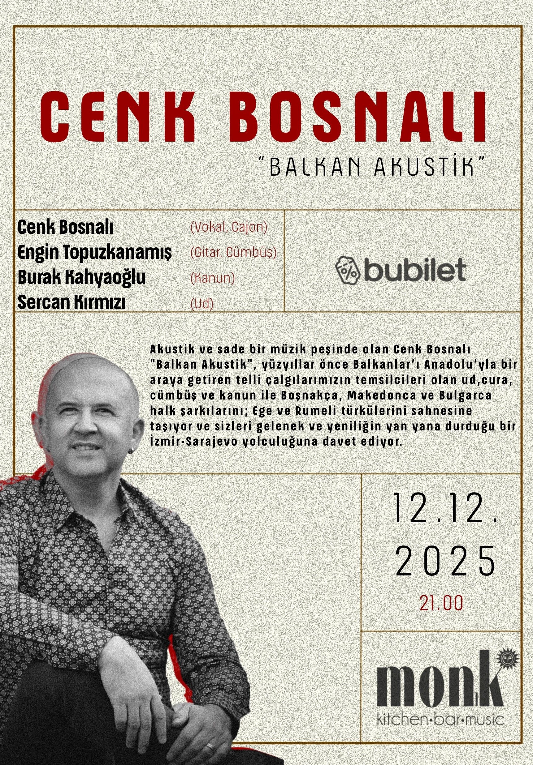 Cenk Bosnalı Balkan Akustik Konseri