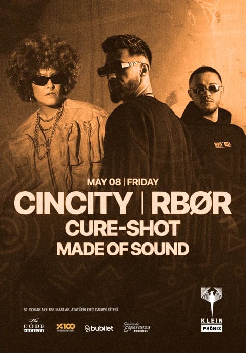 Cincity + RBØR + Cure-Shot + Made of Sound I Klein Phönix