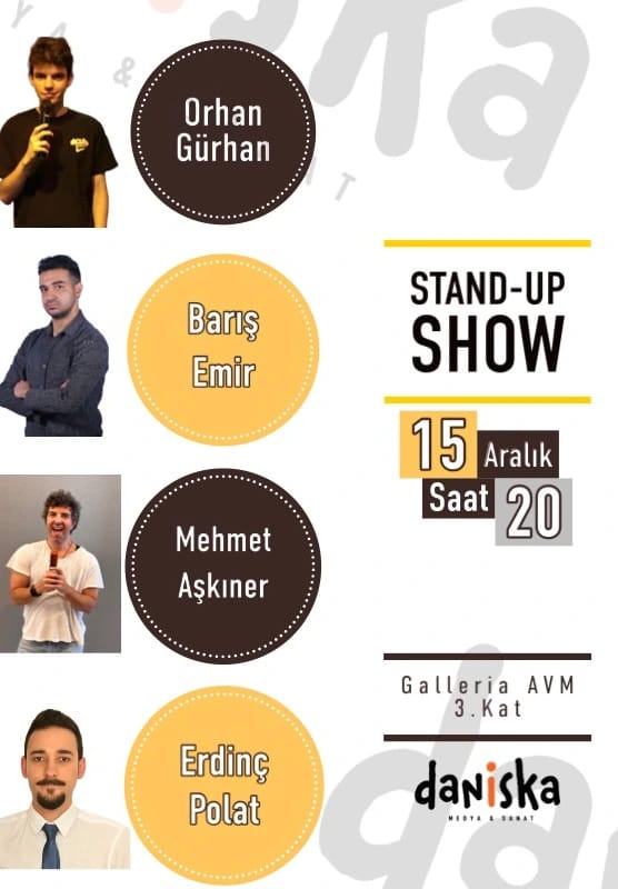 Daniska Stand-up Gecesi – Erdinç Polat, Orhan Gürhan, Barış Emir, Mehmet Aşkıner