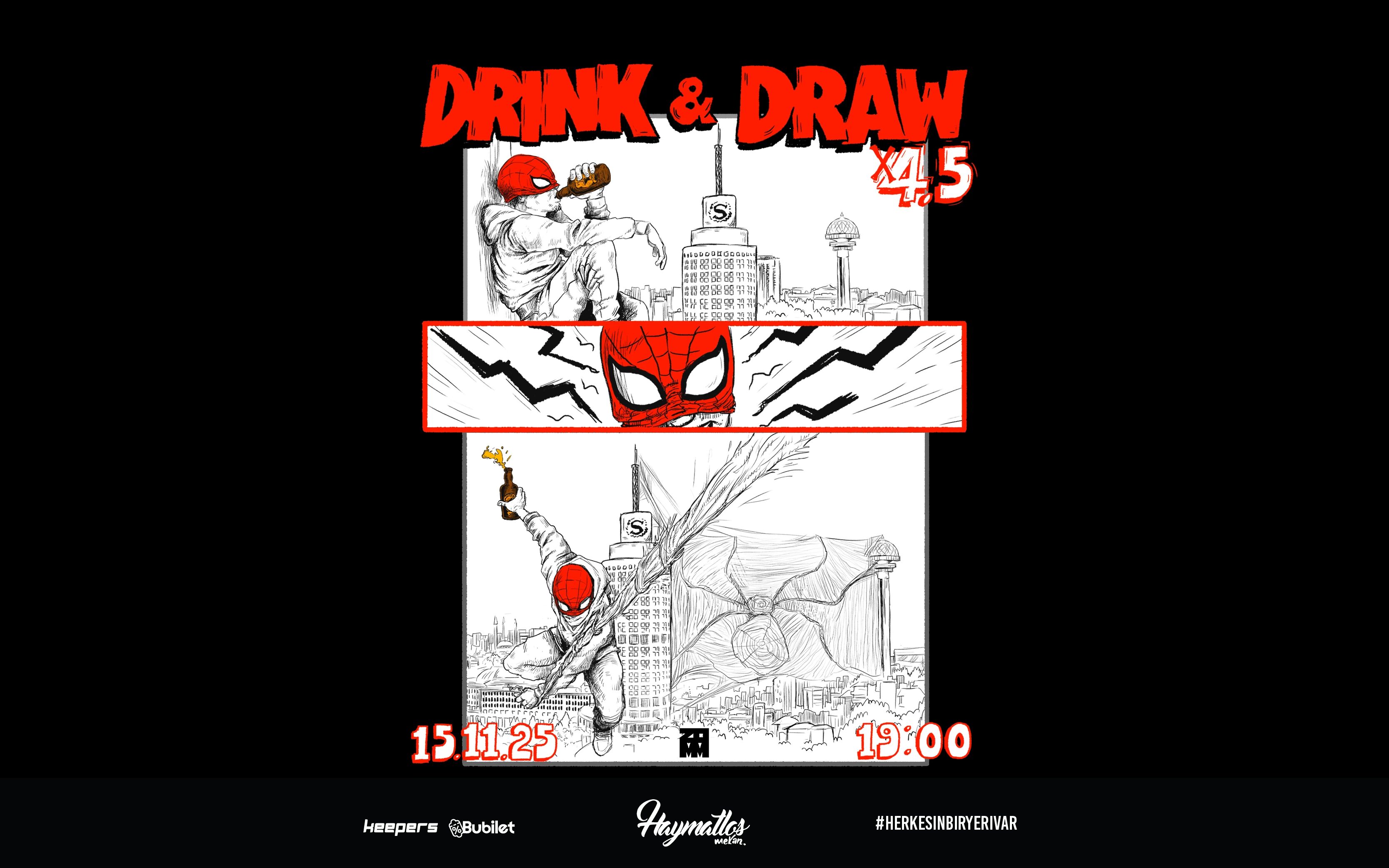 Drink & Draw 4,5 poster