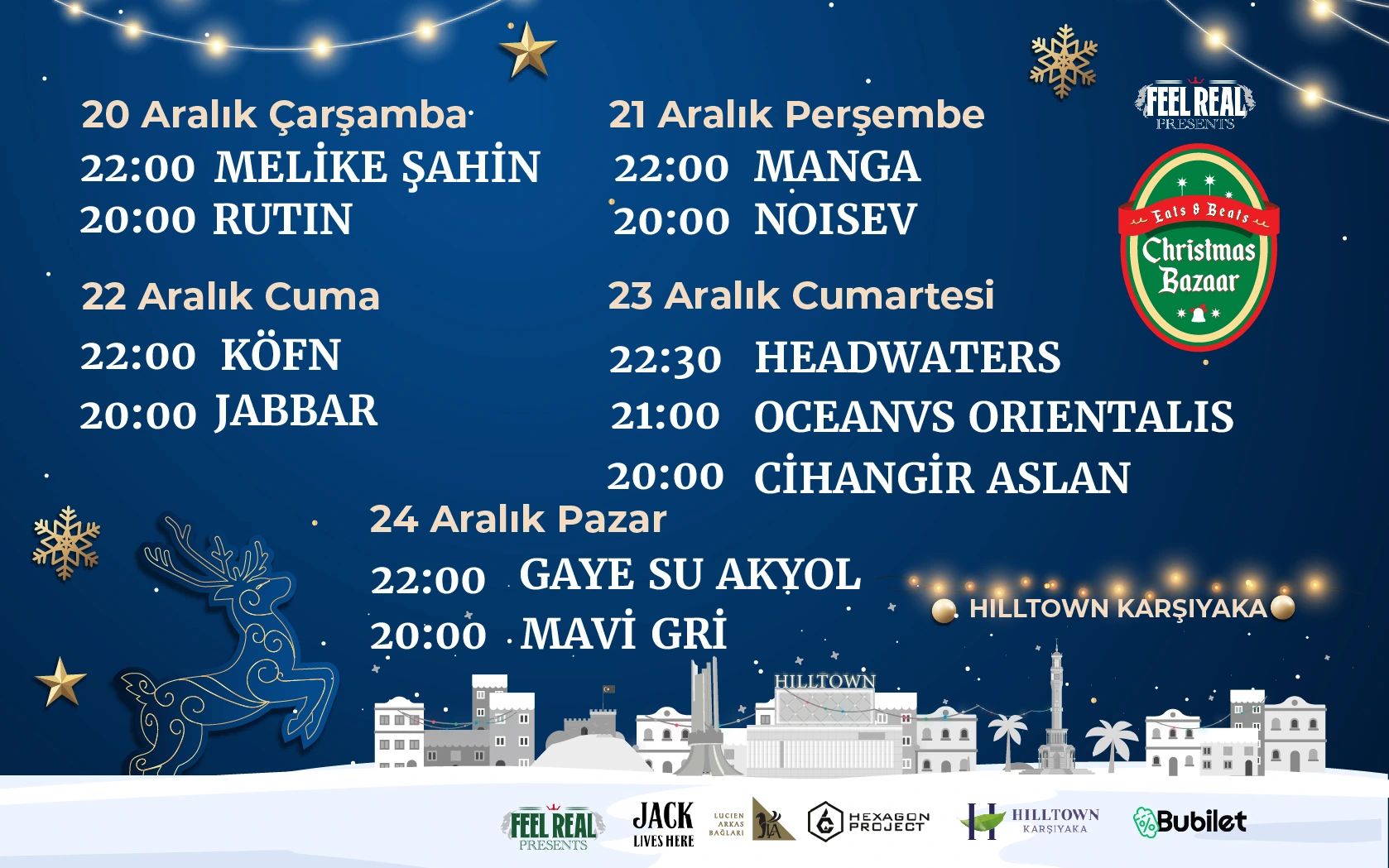 Feel Real Presents: Eats And Beats Christmas Bazaar