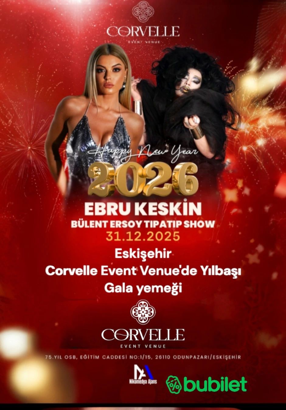 Ebru Keskin ve Tıpatıp Show ile Yılbaşı Partisi