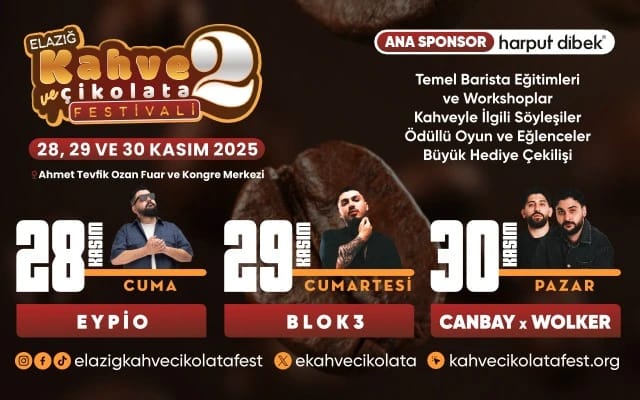 Elazığ Kahve ve Çikolata Festivali poster