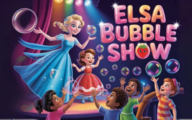 ELSA BUBBLE SHOW poster