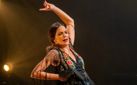 "Emuná" Cristina Aguilera Flamenko Dans Gösterisi poster