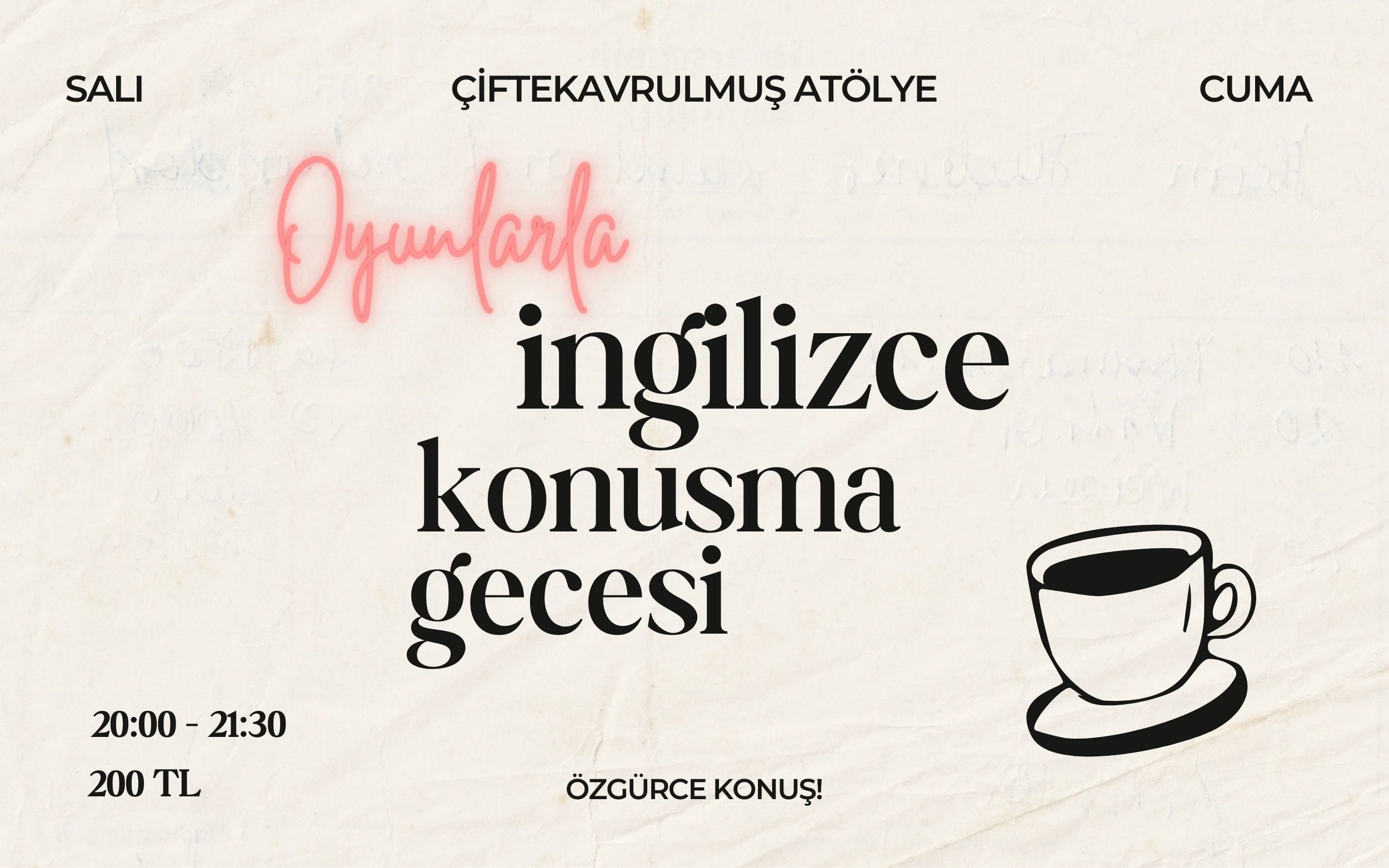 English Night: Games & Conversations