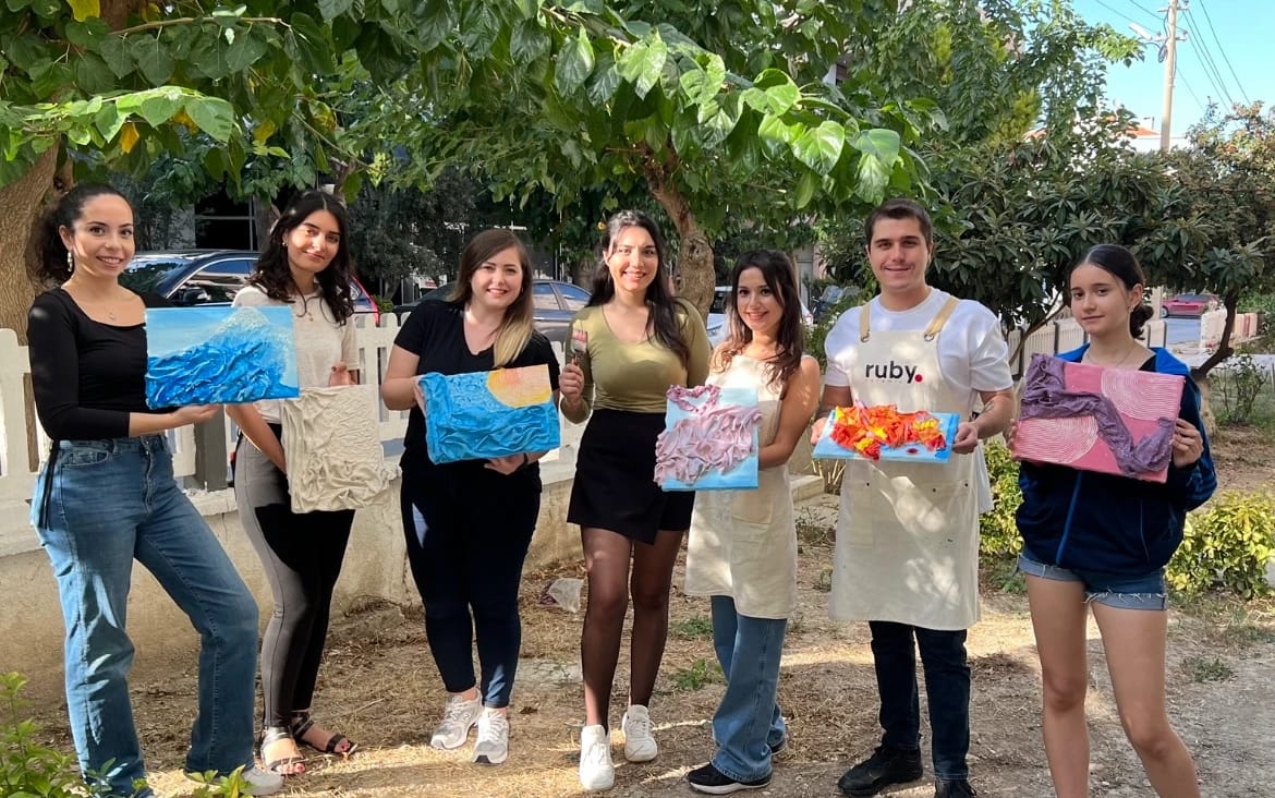 Texture Art (Fabric) - Dokulu Tablo Workshop